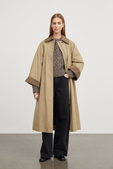 Gaby Coat, Dark Sand