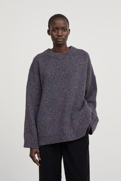 Ambrose Jumper, Blue/Red mouliné