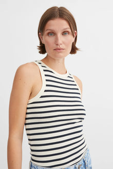 Loui Tank top, Dark navy/white stripe