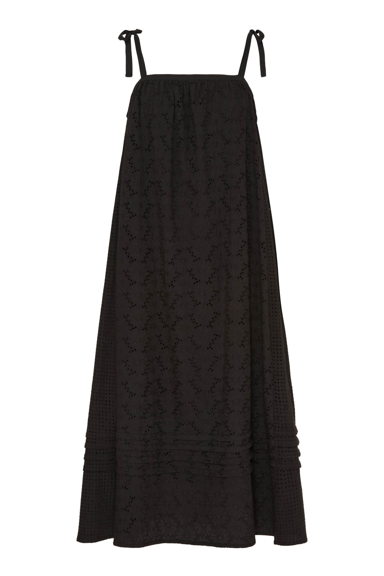 Emanuela Long Dress, Black