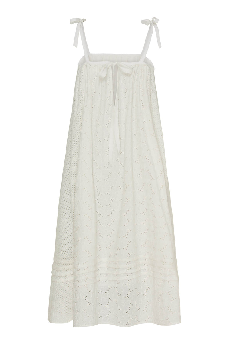 Emanuela Long Dress, White