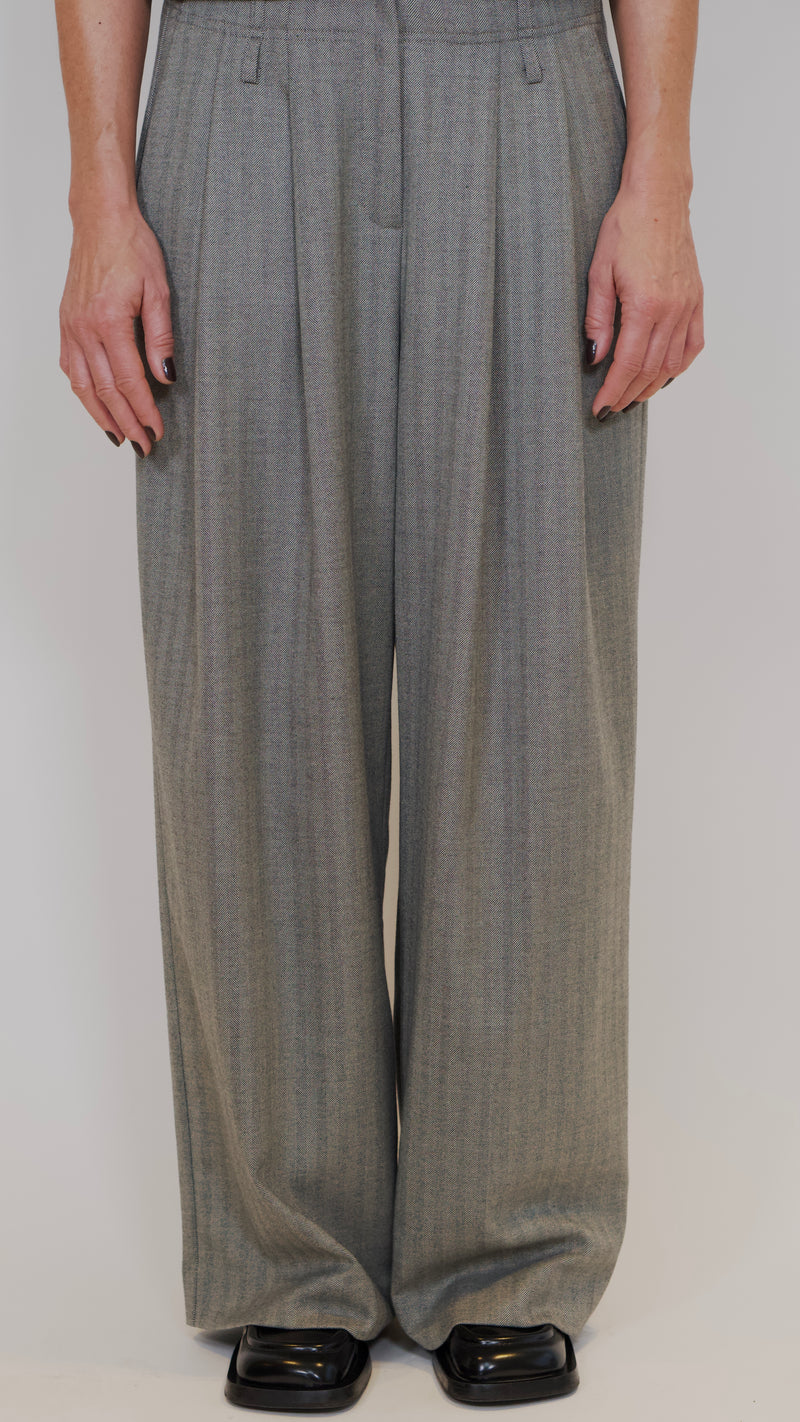 LouLou Pants, Herringbone Grey