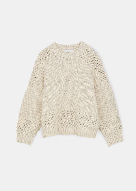 Daniela wool sweater, Pure Ecru