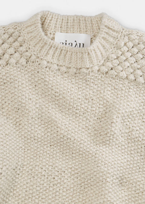 Daniela wool sweater, Pure Ecru