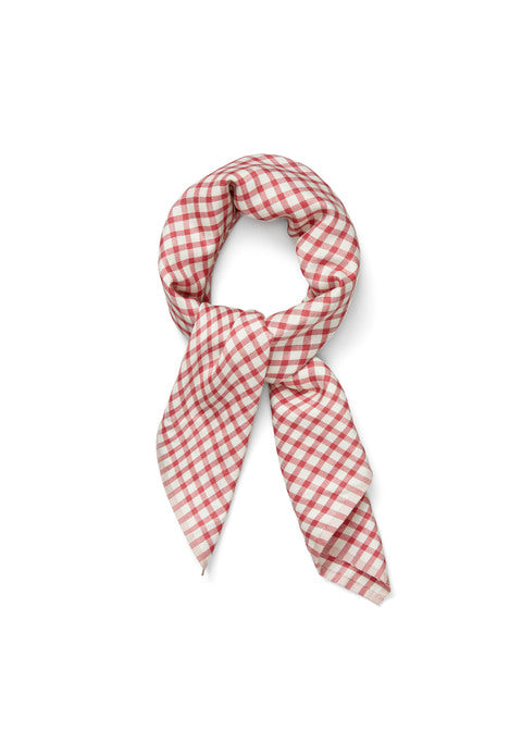 Familia Silk Scarf, Mix Scarlet