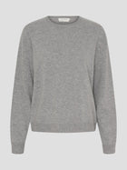 Hailey Cashmere Jumper, Light Grey Melange