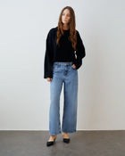 Taylor Cropped Jeans, Worn Mid Blue