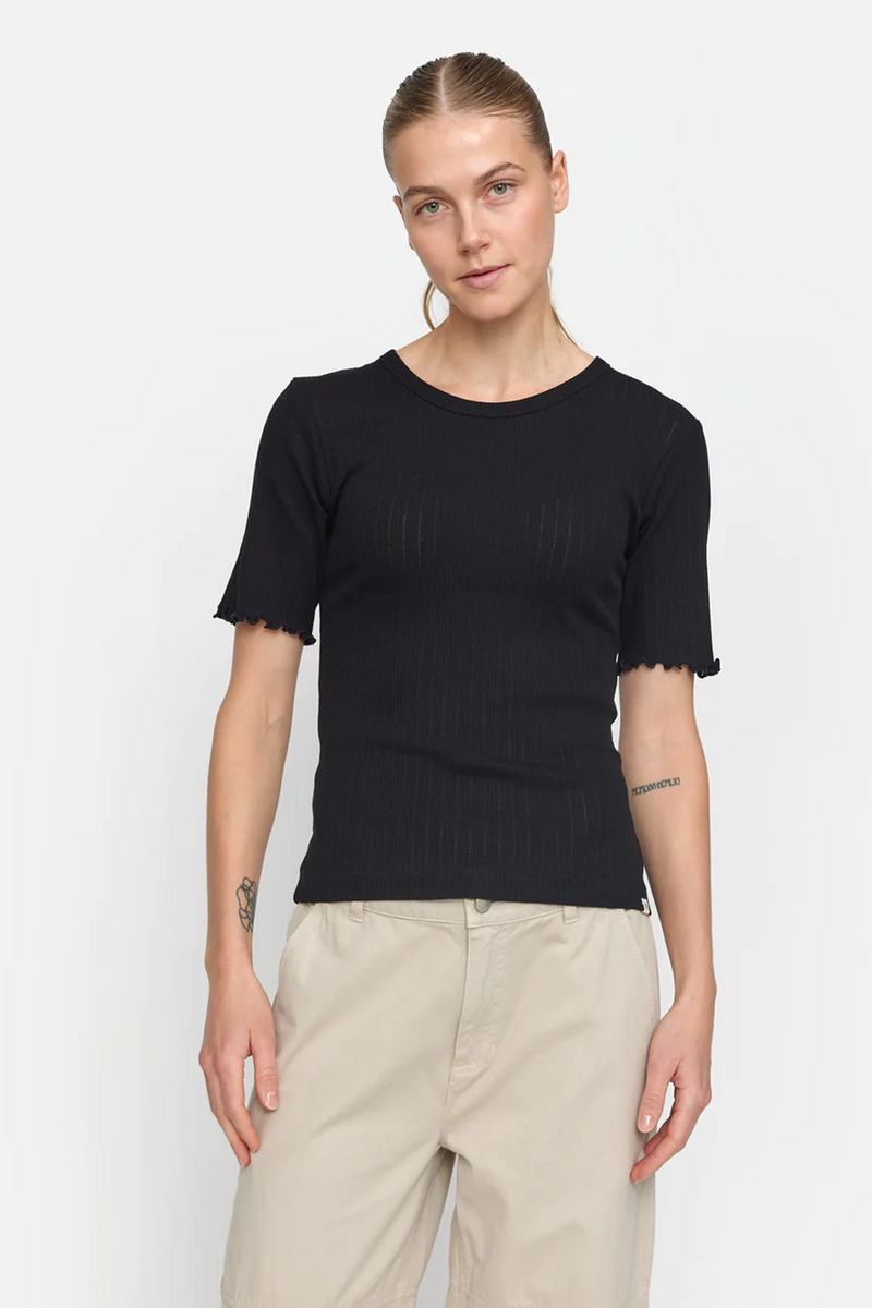 Ella SS Top, Black