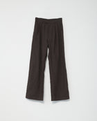 Linen Box Pants, Dark Brown