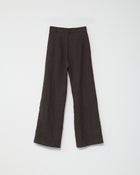 Linen Box Pants, Dark Brown