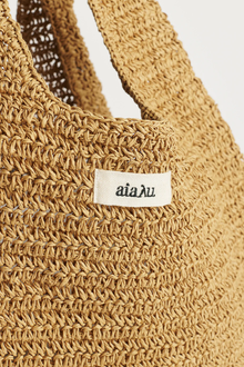 Sophia straw bag medium, Pure Natural