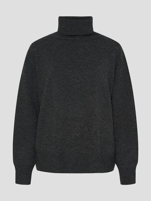 Vigga Rollneck, Dark Grey Melange