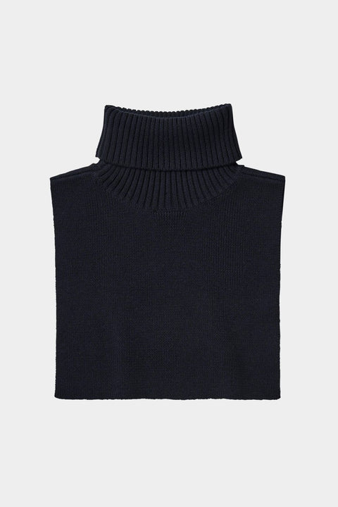 Merino neckwarmer, Dark navy