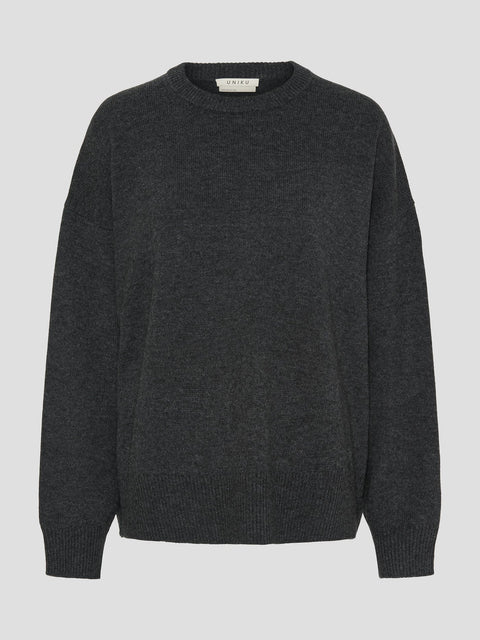 Vigga Jumper, Dark Grey Melange