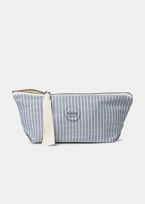 Pouch mini Heavy poplin, Indigo Stripe