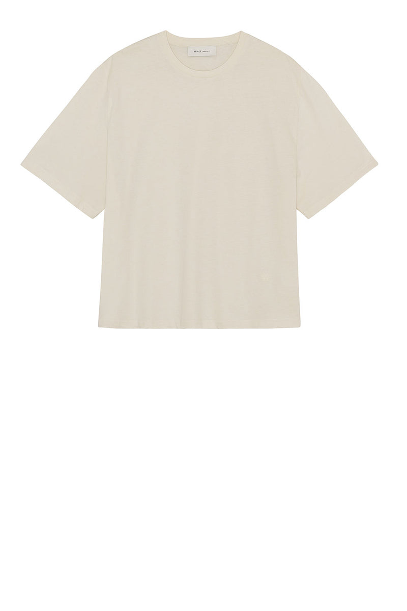 Andy Oversize Tee, Light Cream