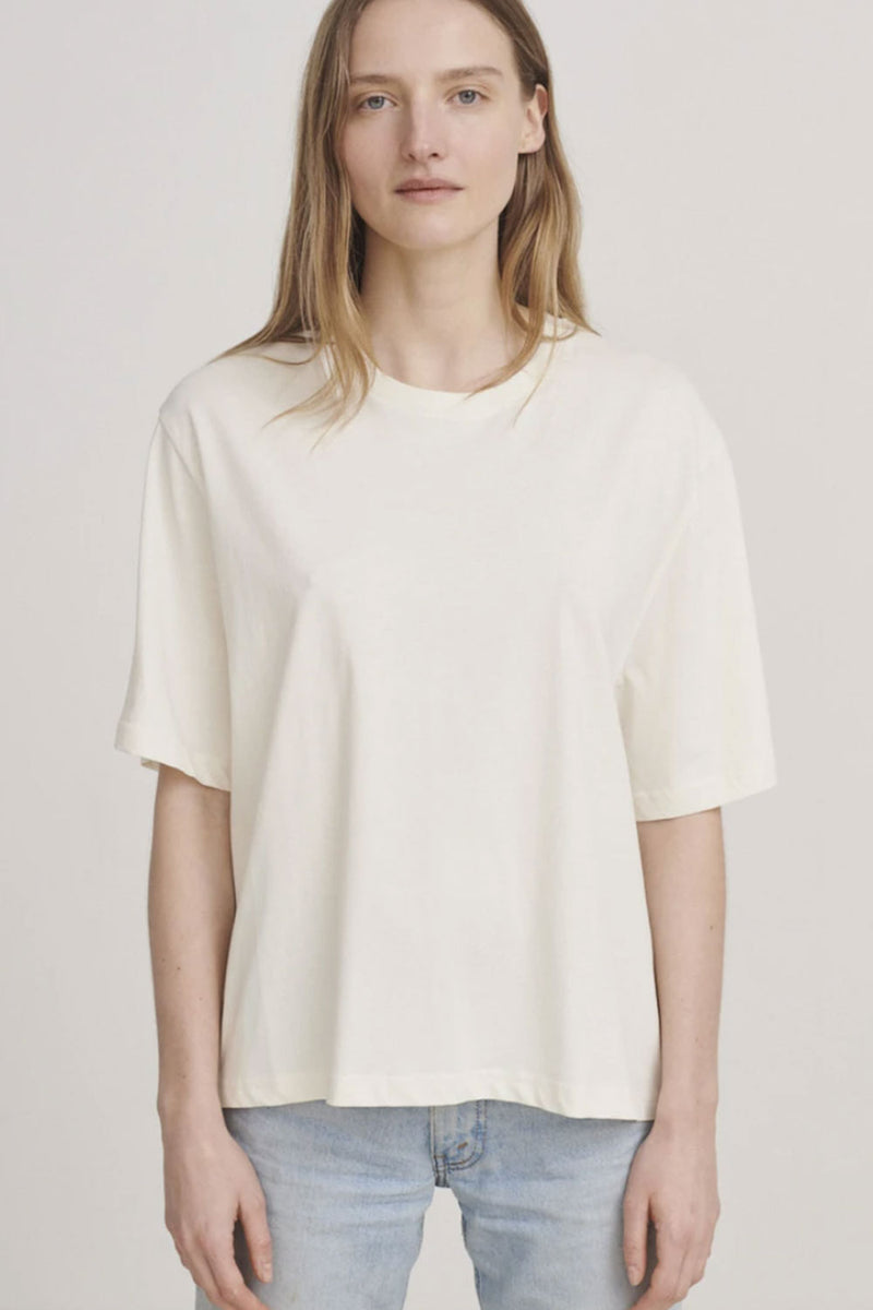 Andy Oversize Tee, Light Cream